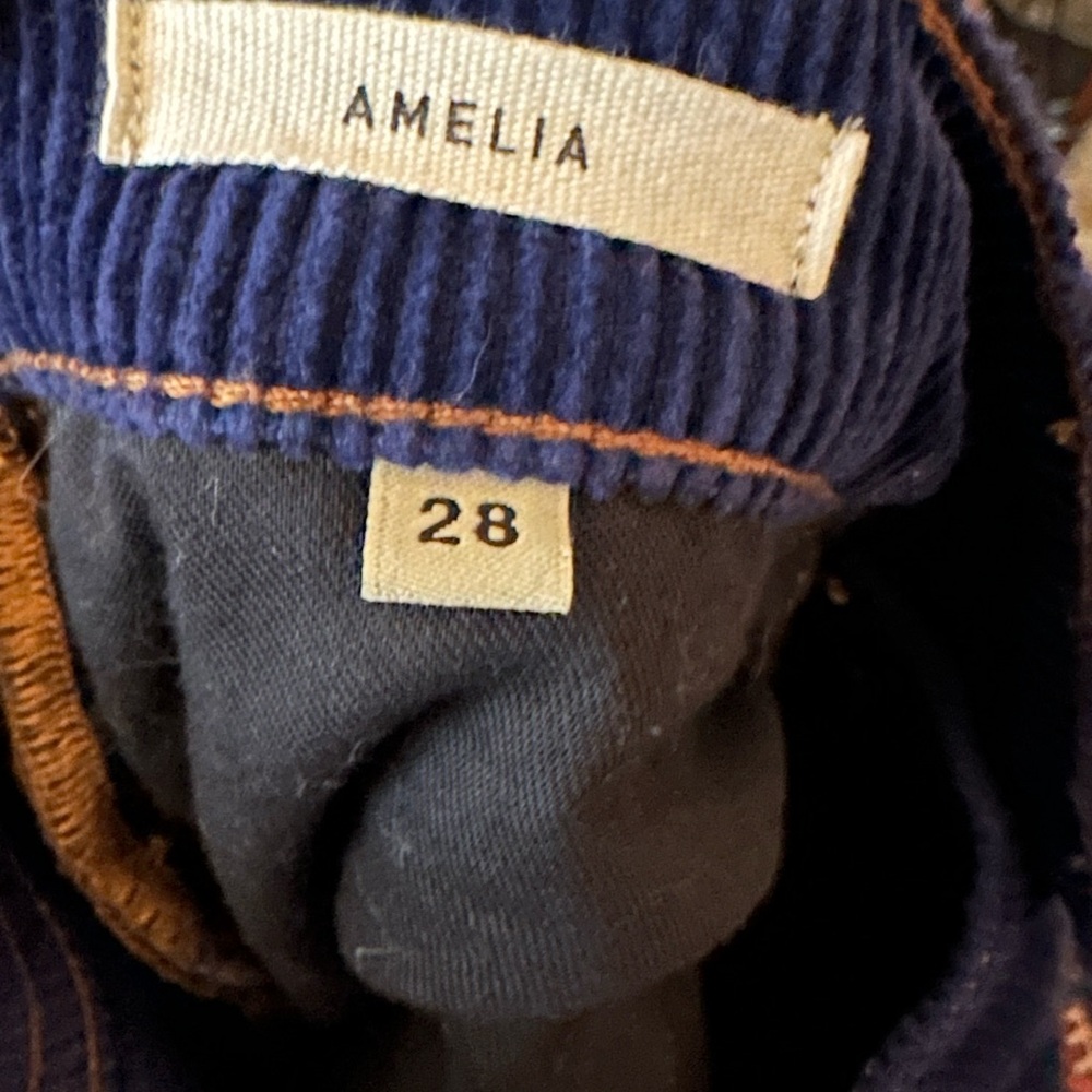 imogene + willie Navy Straight Leg Corduroy Jeans - Picture 3 of 5